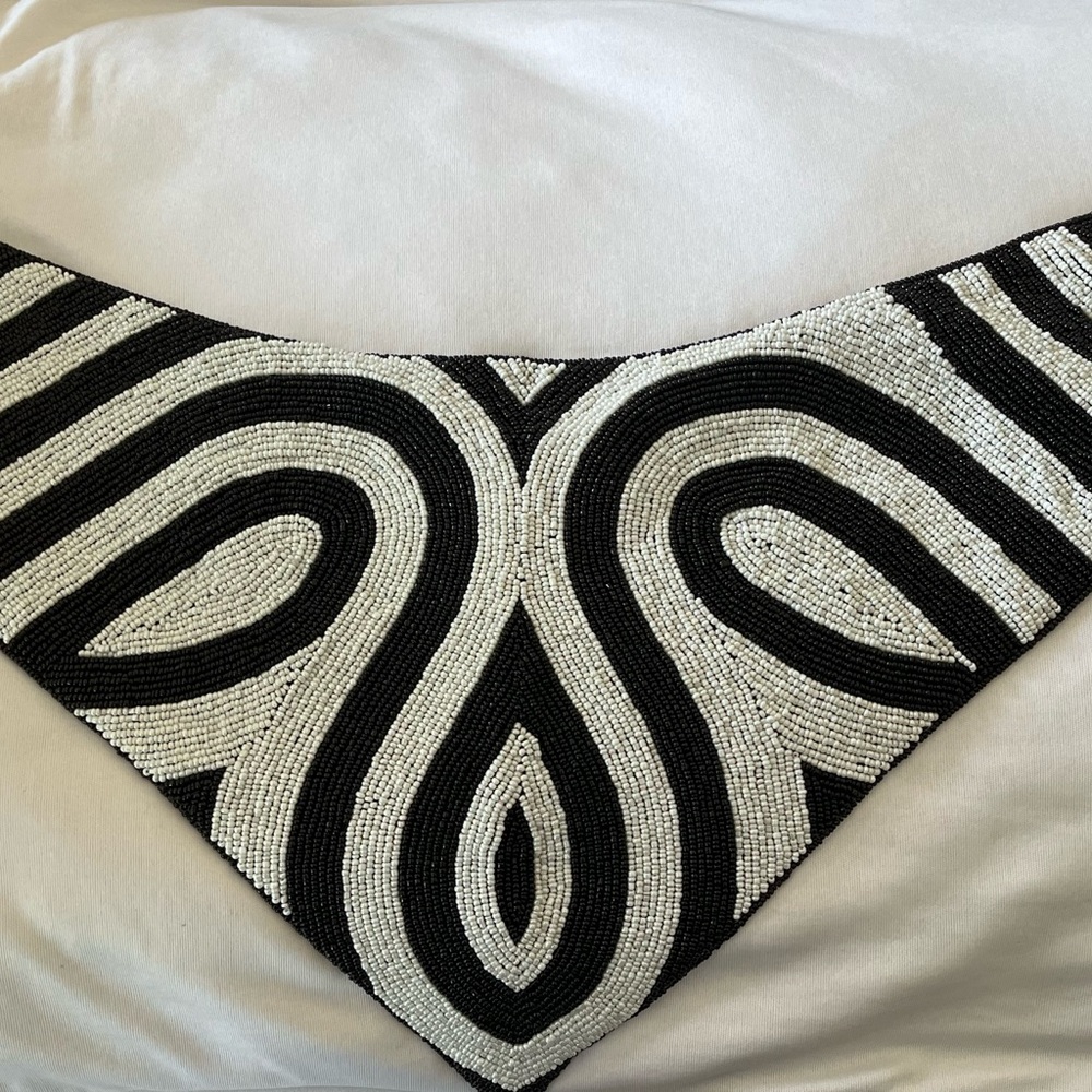 Sassy Jones Vintage Toschia Beaded Bib. Worn once.